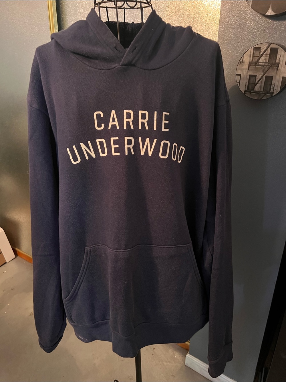 Women’s Carrie Underwood Navy Hoodie with Front Pocket